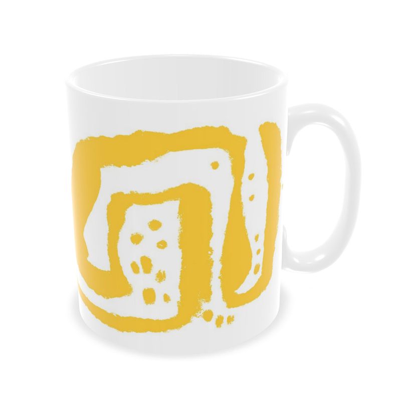Yellow Ziggy Zag Mug
