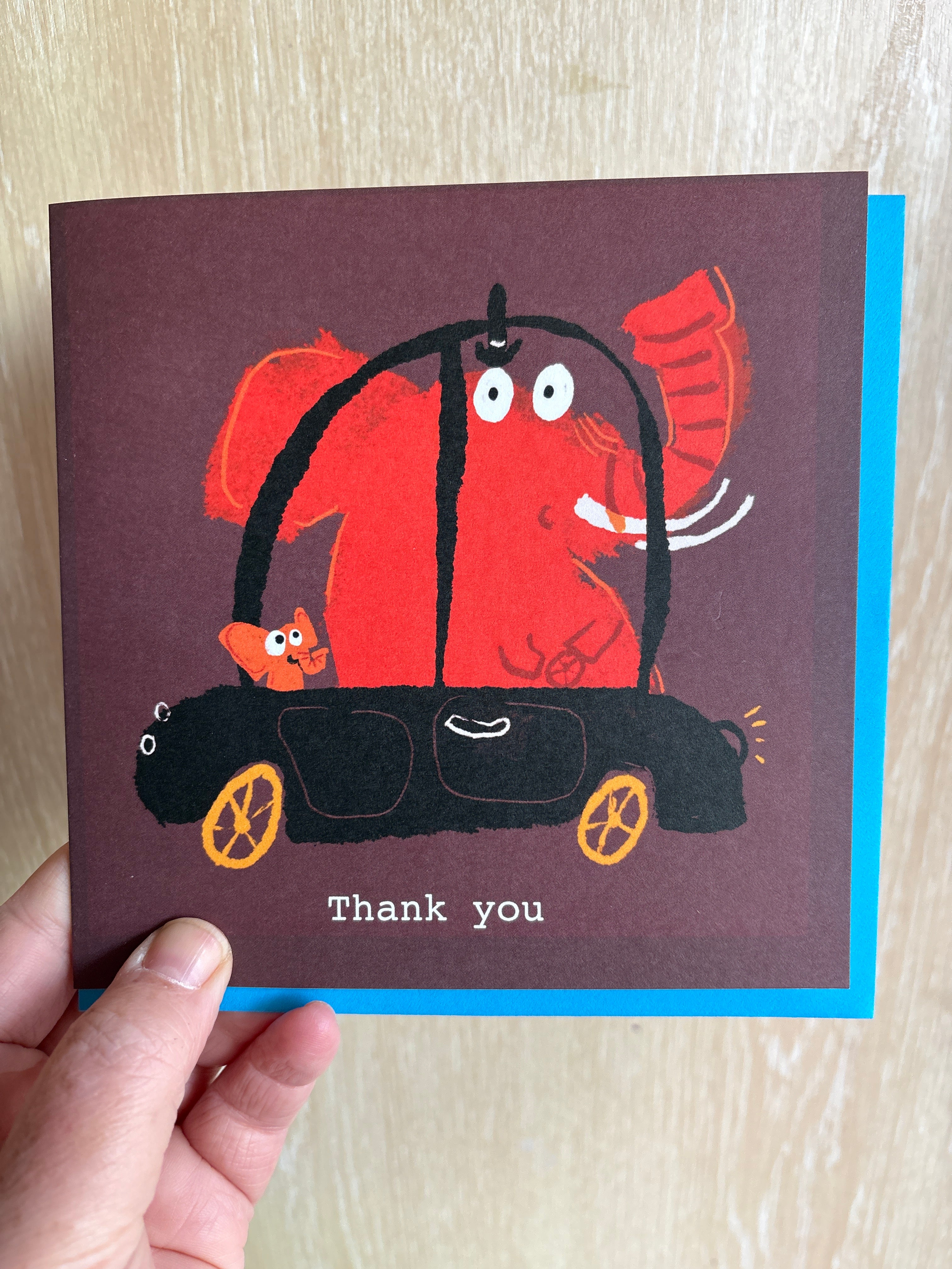 Elephant Thank You - blank